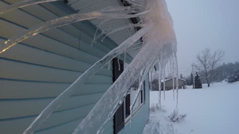 Creepy ice blocking me from entering my home