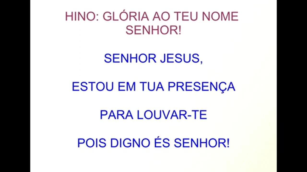 TITULO: APRESENTAMOS: TRÊS NOVOS HINOS DE LOUVOR A DEUS!