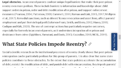 Government Admits Child Support Causes Crime!!!!