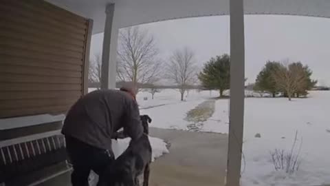Dude forgot his house was made from cardboard