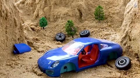 Collection funny videos toy bridge construction vehicles
