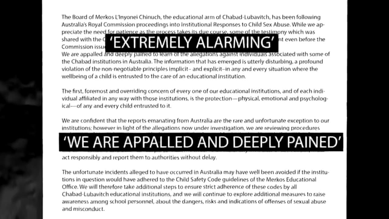 JEWISH SCHOOL INVOLVED IN CHILD MOLESTATION AN ABOMINATION IN THE EYES OF GOD