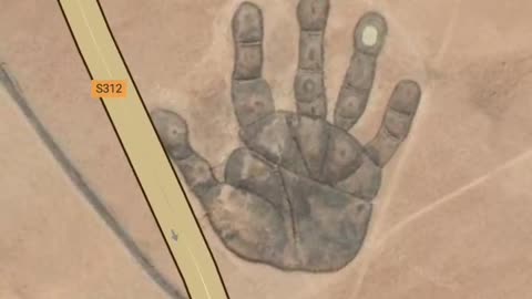 Human hand in World map.