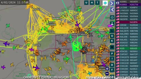 Bird Nazi Pac China Gang Bang Arizona Apr 2nd 2024 - N3044U N424PA N545MA N95435 N821PA N428PA N921PA