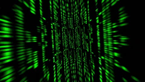 (No Sound) Matrix Code Digital Art TV/PC Screensaver Background