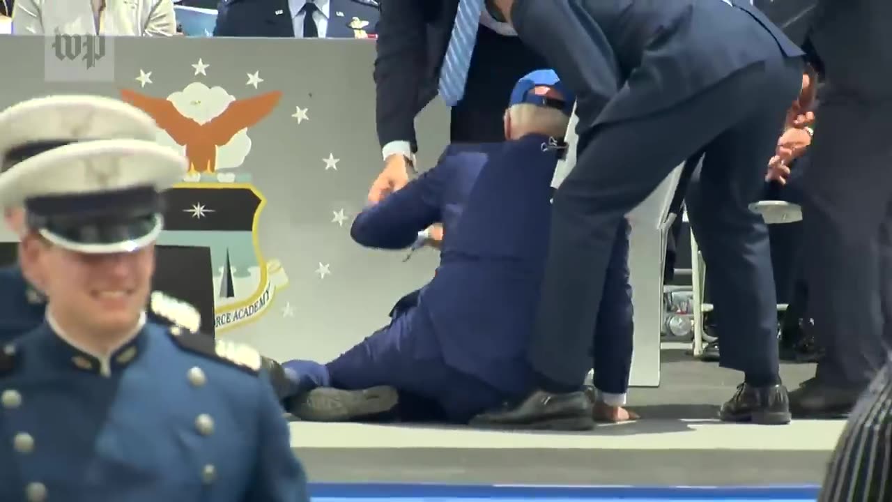 Biden falling down again and again