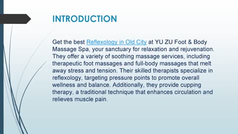 Get the best Reflexology in Old City