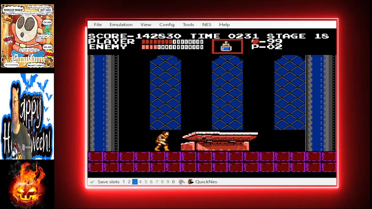 BryGuy live drac final battle practice Castlevania NES