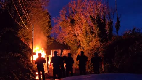 Another migrant hotel set on fire