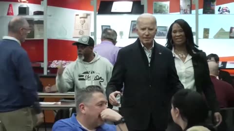 Confused Joe Biden - Lost in a Crowd of People