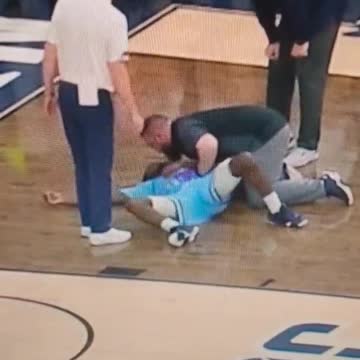 Another young healthy athlete falls suddenly while holding his chest