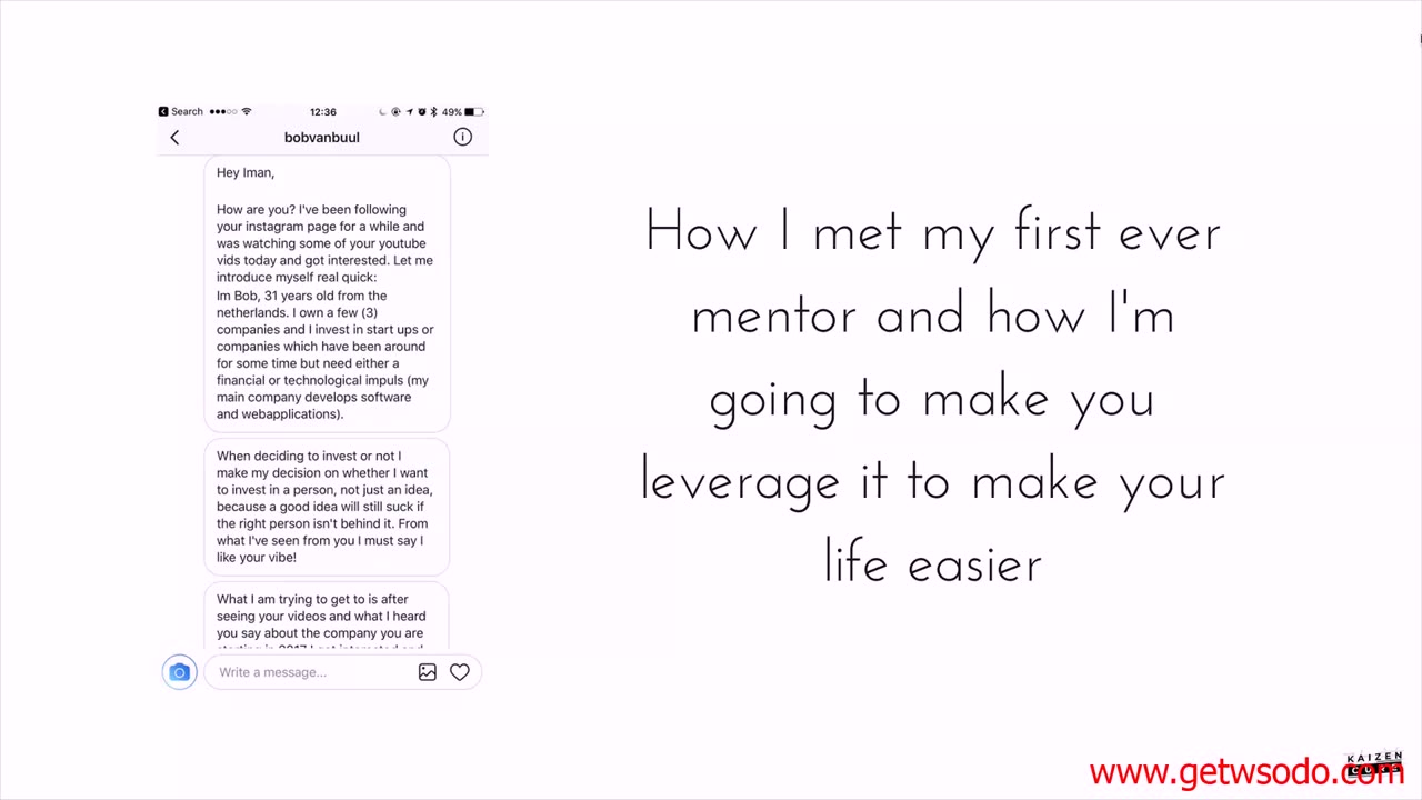 Iman Gadzhi: Kaizen Cure 30 - How I Met my Mentors