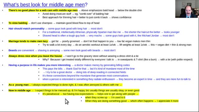What's best look for middle age man?