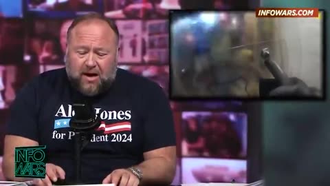 Alex Jones: It's the footage of the metro police helping to folks to go in the capitol