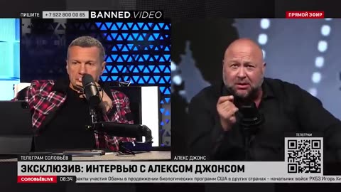EXCLUSIVE! Alex Jones Appears On Top Russian Talk Show
