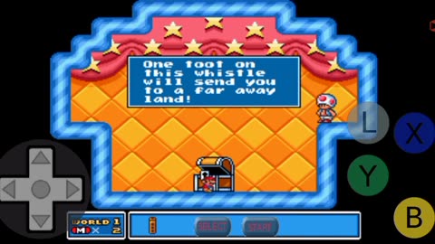 Super Mario 3 World 1-3 Super Nintendo, First Hidden Whistle