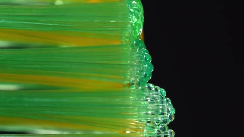 Burning Toothbrush Closeup Shot Macro ASMR
