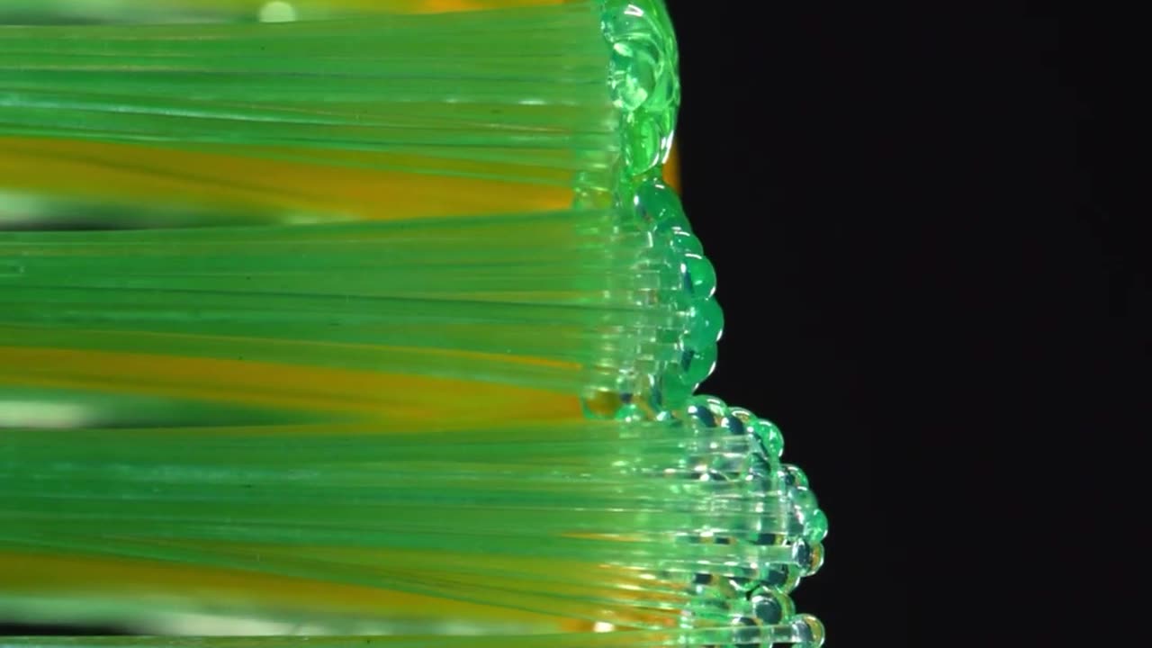 Burning Toothbrush Closeup Shot Macro ASMR