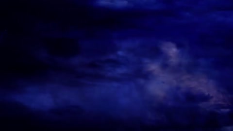 Thunderstorm And Lightning Strikes At Night Background Video Effects HD