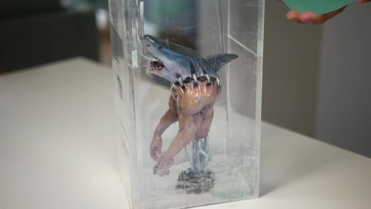 How To Make Mad Scientist's Shark Man From Polymer clay