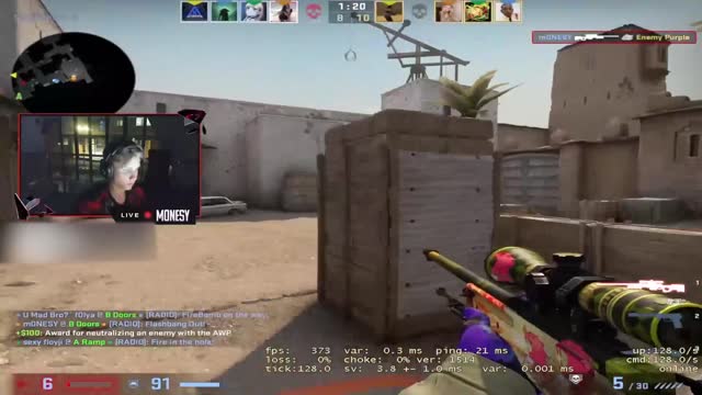 [CSGO] G2 m0NESY Hot Sand City 2 FACEIT live video!