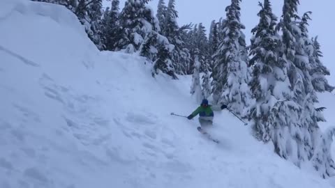 Skier Stumbled Upon His Skis And Got A Painful Hit