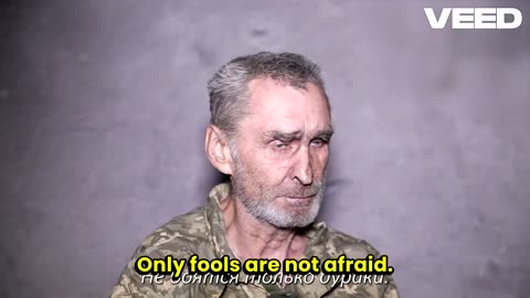 Grizzled Ukrainian POW Looks Shell Shocked, Wants Peace