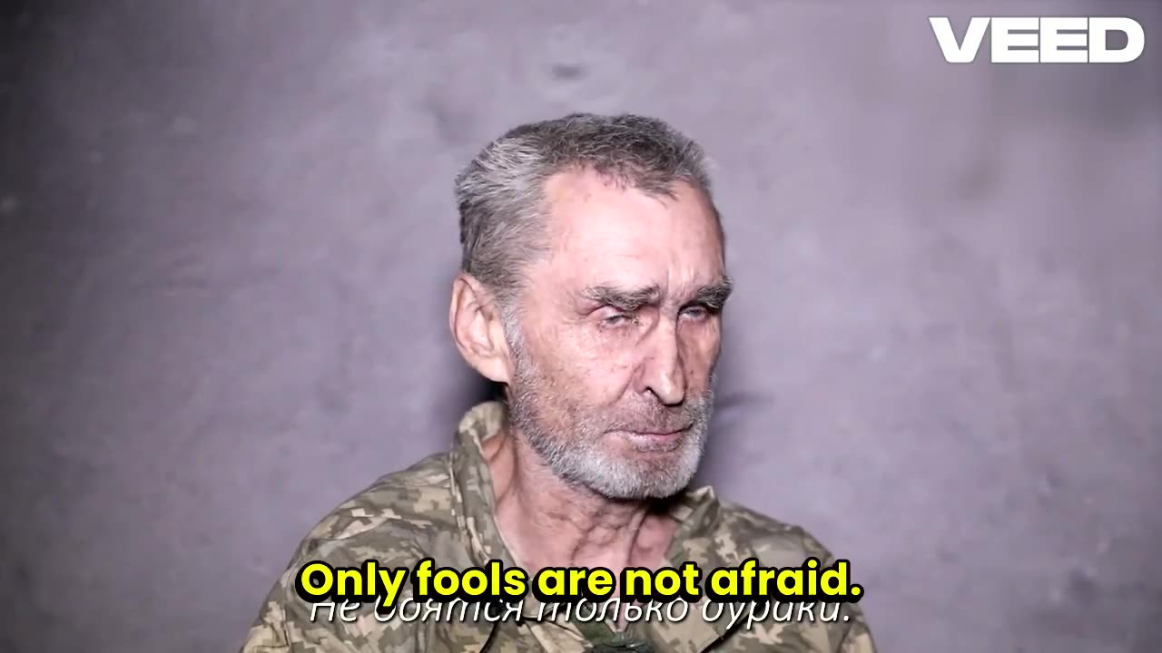Grizzled Ukrainian POW Looks Shell Shocked, Wants Peace