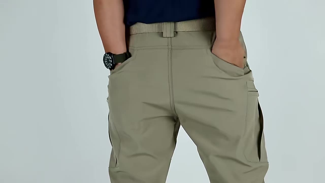 Men Elastic Camping Hiking Trekking Fishing Climbing Outdoor Sports Trousers