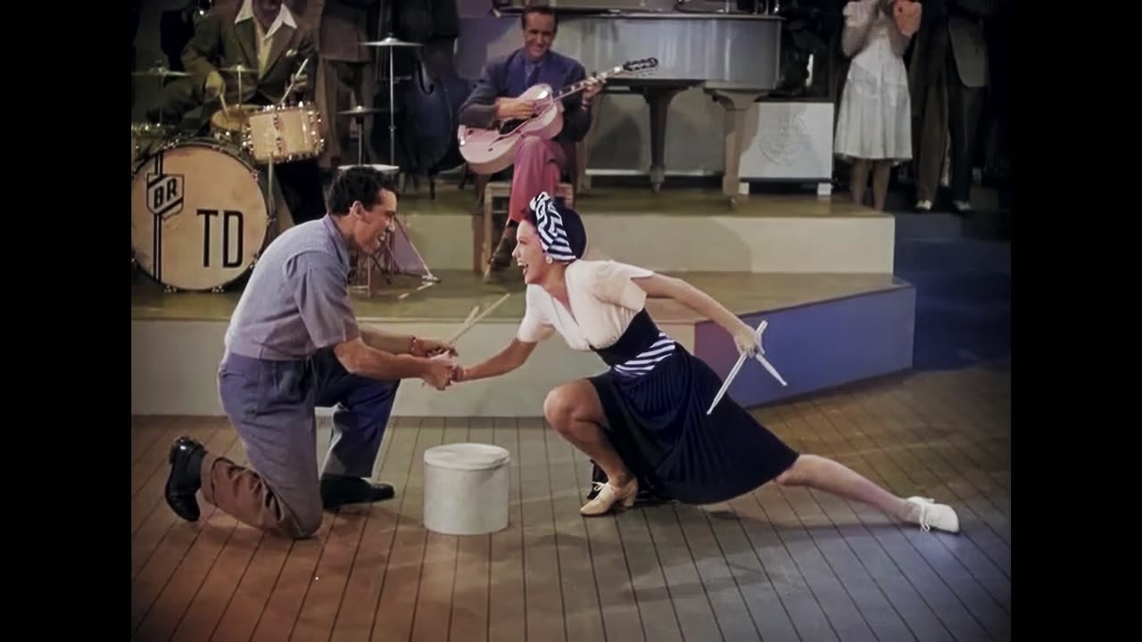 Ship Ahoy 1942 Eleanor Powell I'll Take Tallulah colorized remastered 4k