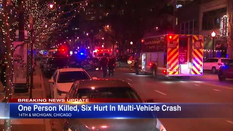 1 killed, 6 injured in South Loop crash