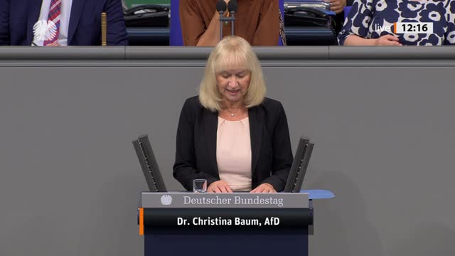 Dr. Christina Baum Rede vom 08.09.2022 - Gesundheit