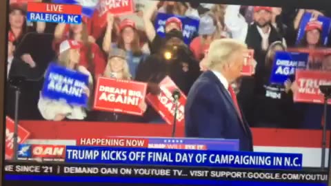 🦅 OAN Raleigh NC rally Donald j trump & Sarah Huckabee Sanders & Marco Rubio all speak vote 🗳