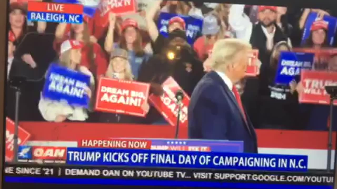 🦅 OAN Raleigh NC rally Donald j trump & Sarah Huckabee Sanders & Marco Rubio all speak vote 🗳