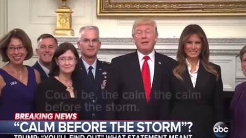 ABC News President Trump Calm before the storm