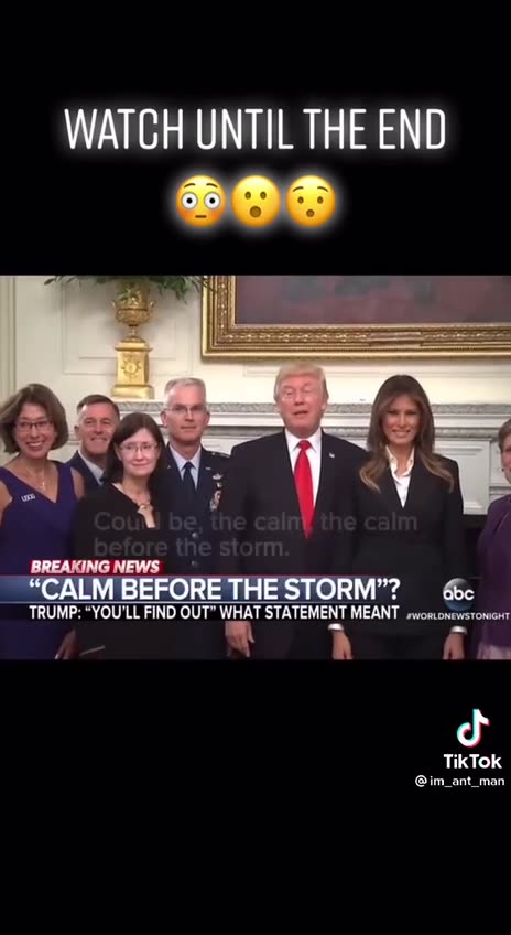 ABC News President Trump Calm before the storm