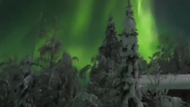 Unbelievable beautiful Northern lights in Finland