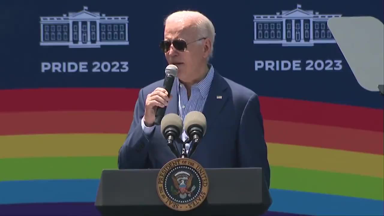 Biden: "I was proud to have ended the ban on transjester Americans."