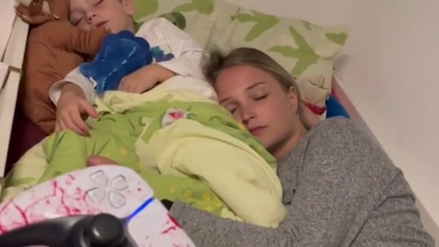 The mother and her son