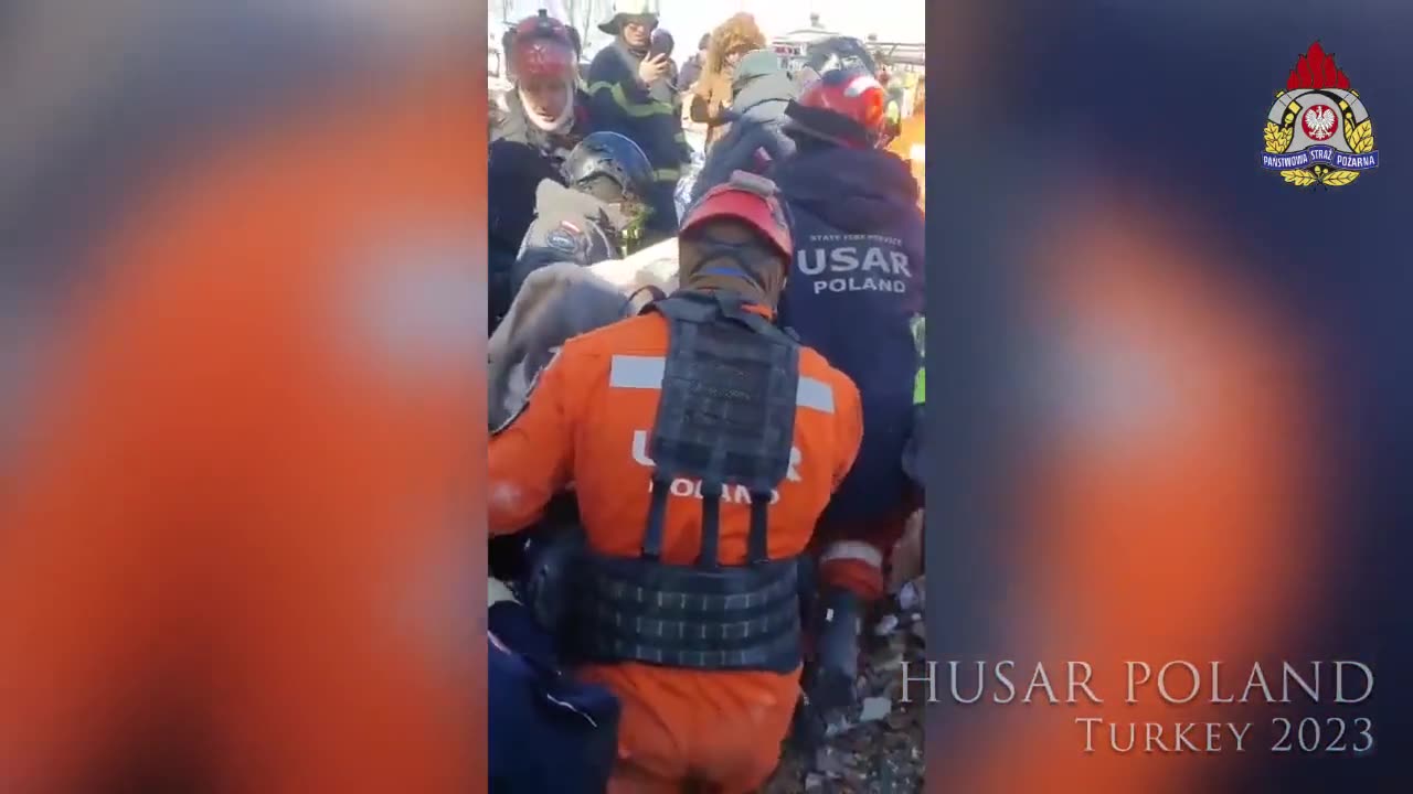 HUSAR Poland in Turkey. Firefighters rescued 11 people