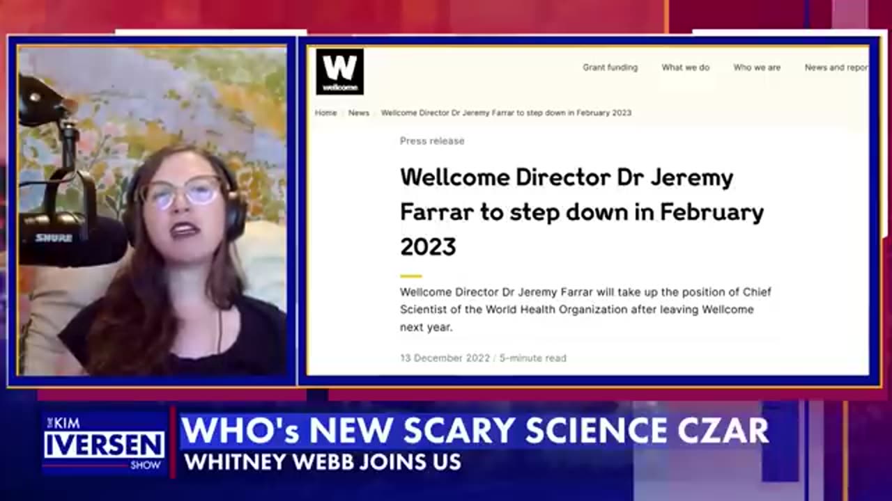 Whitney Webb Exposes Scary Truths About WHO's New Chief Scientist