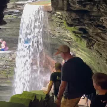 Amazing waterfall at Watkins Glen State Park, NY