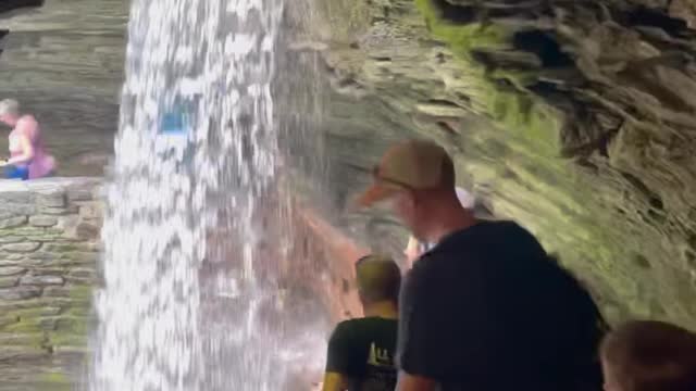 Amazing waterfall at Watkins Glen State Park, NY