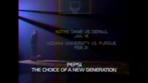 January 12, 1988 - Pepsi Hoosier Hysteria Commercial