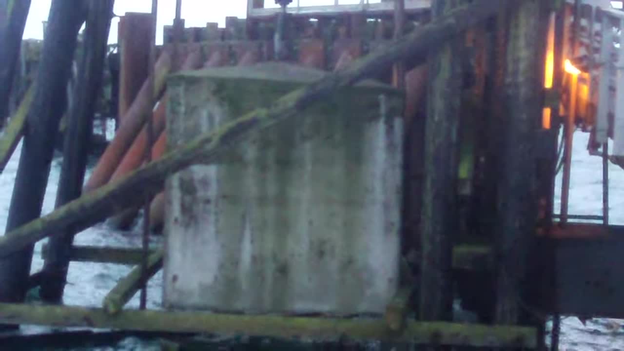 Old Counterweights at Berth 1 at Tsawwassen Terminal