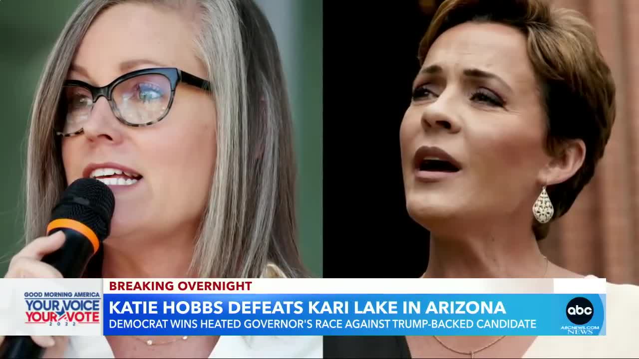 Democrat Katie Hobbs projected to win Arizona governor’s race l GMA