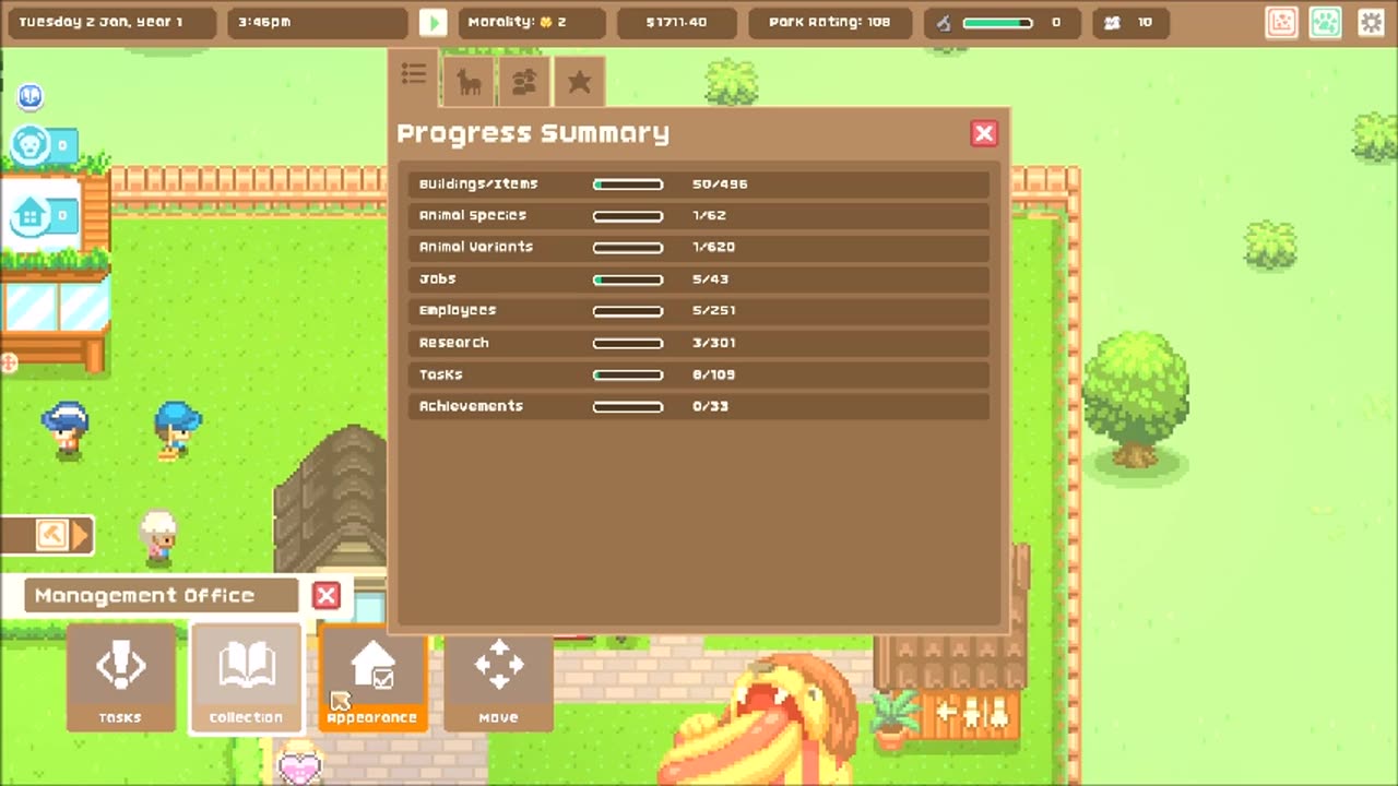 Let's Build a Zoo Part 1-The zoo opening and its first week (No Commentary)