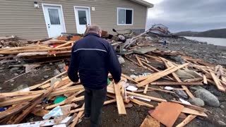 Trudeau pledges support for storm-lashed towns