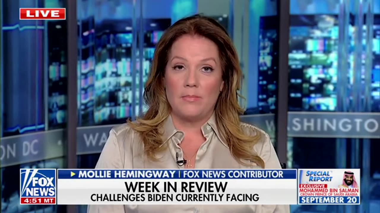 Hemingway: DC Regime Worried They Can No Longer Cover Up Biden's Many Problems