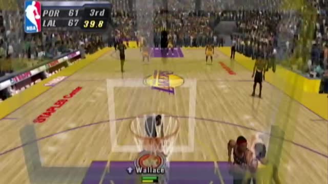 NBA Inside Drive 2004 Blazers vs Lakers